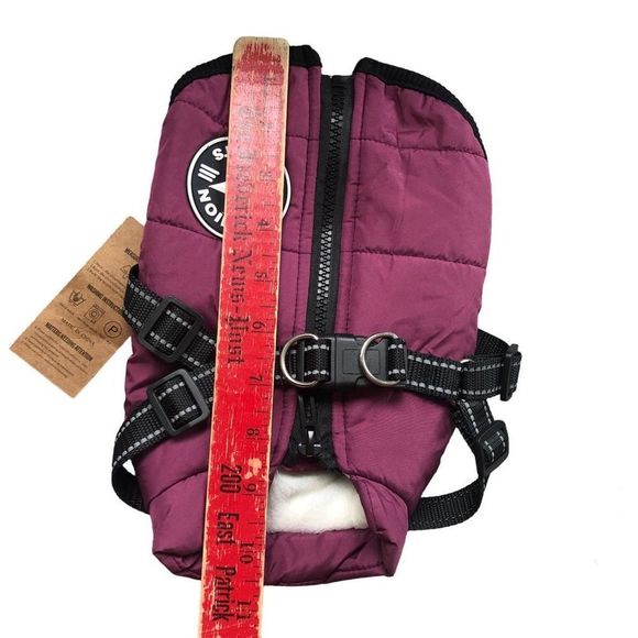 Never Used Extra Small Dog Winter puffy Jacket! Tag removed. Zip up. - Picture 4 of 8